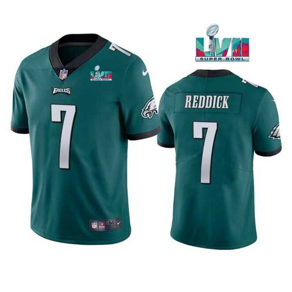 Men & Women & Youth Philadelphia Eagles #7 Haason Reddick Green Super Bowl LVII Patch Vapor Untouchable Limited Stitched Jersey